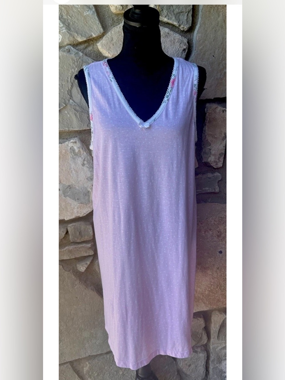 CAROLE HOCHMAN Sleeveless Nightgown Size MEDIUM - Picture 2 of 7